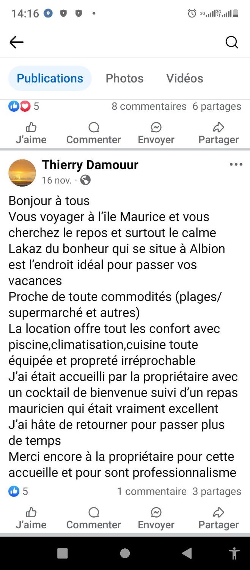 Lakaz Du Bonheur Holiday home *